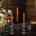 thumbnail image 2 of Efavormart 5 Pack | 9" Gold Premium Unscented Ribbed Wick Taper Candles, Tall Ribbon Wax Dinner Candles, 2 of 11