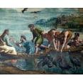 thumbnail image 2 of Raphael 14x12 Gold Ornate Wood Framed with Double Matting Museum Art Print Titled - The Miraculous Draft of Fishes, 2 of 4