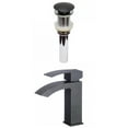 thumbnail image 1 of American Imaginations AI-29504 1 Hole CUPC Approved Lead Free Brass Faucet Set In Black Color - Drain Incl., 1 of 5