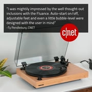 Fluance RT82 Reference High Fidelity Vinyl Turntable Record Player with Ortofon OM10 Cartridge, Speed Control Motor, High Mass MDF Wood Plinth, Vibration Isolation Feet - Bamboo