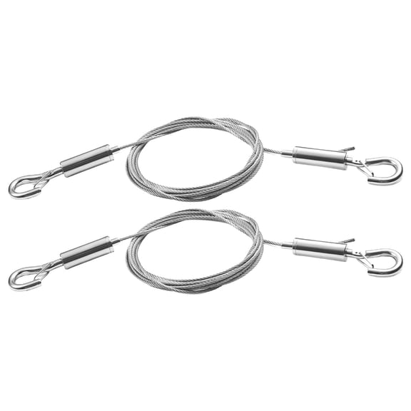 2 Pack Adjustable Stainless Steel Picture Hanging Wire Set Includes Small Hook and Large Hook for Art Frame Support