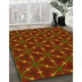 thumbnail image 2 of Ahgly Company Indoor Rectangle Patterned Tomato Sauce Red Area Rugs, 7' x 10', 2 of 6