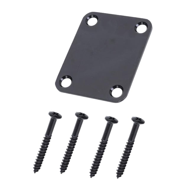 Placa de cuello de guitarra Sunnimix 64.5x51.2 mm Hierro Negro
