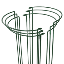 Bamworld 6 Pack Half Round Plant Support Stakes Sets Strong Versatile Peony Cages and Supports Plant Support Ring for Indoor and Outdoor Plants Such as Peonies Tomatoes Roses Flowers