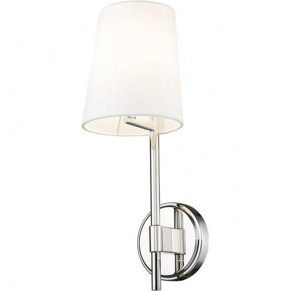 1 Light Wall Sconce in Transitional Style-18 inches Tall and 6 inches Wide-Polished Nickel Finish Bailey Street Home 372-Bel-4652459