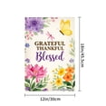 thumbnail image 4 of Joocar Grateful Thankful Blessed Floral Garden Flag For Spring Summer Home Outdoor Garden Yard Door Decor 12x18 Inch, 4 of 5
