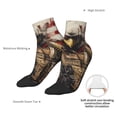 thumbnail image 4 of Goofa Bald Eagle Soldier Pattern Non Slip Socks with Grips for Elderly, Crew Socks Yoga Hospital Socks Cushioned Sole Gripper Socks for Men Women, 4 of 5