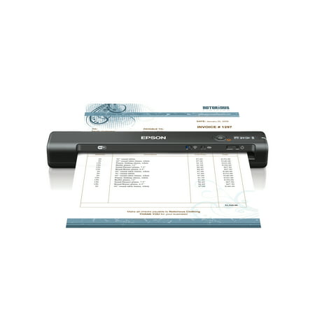 Epson WorkForce ES-65WR Wireless Portable Sheet-fed Document Receipt Scanner with Premium Accounting