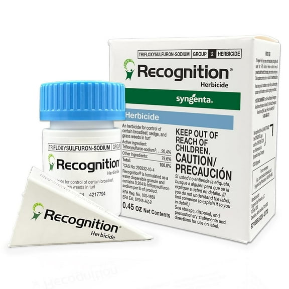 Recognition Post-Emergent Herbicide. Water Dispersible Granule Weed Killer - Post Emergence Weed Control (0.45 oz)