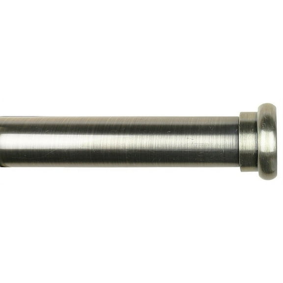 Urbanest 1" Button Adjustable Curtain Rod, 84"-120", Antique Brass