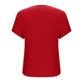 thumbnail image 4 of mfyjkho Tops Para Salir Para Mujer, Blusa Informal De Manga Corta Con Capucha, Cuello En V Y Lino Liso Para Mujer Tops Para Hacer Ejercicio Para Mujer Xxxl, 4 of 6