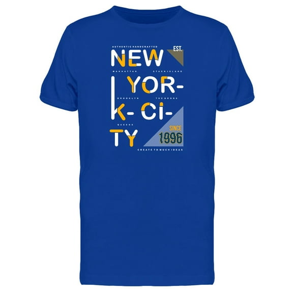 New York 1996 Typography Tee Men's -Image by Shutterstock