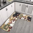 thumbnail image 3 of Coffee Vintage Chef Kitchen Pattern Kitchen Mat Set Of 2,Kitchen Rugs Mats with Dirty Resistance,washable,Non-Slip,kitchen Rugs and Mats 17.7x24+17.7x48inch, 3 of 7