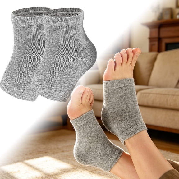 1Pair Nylon Ankle Support Sleeves Breathable Ankle Brace Slip On Ankle Stabilizer For Running Walking Hiking Sports Sprain Protection(Grey-17.5Cm)