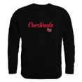 thumbnail image 1 of W Republic 556-326-BLK-04 Men Lamar Cardinals Script Crew Fleece, Black - Extra Large, 1 of 1