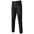 thumbnail image 1 of Lefu Mens Gothic Pants Vintage Cosplay Costume Trousers Steampunk Victorian Pants, 1 of 9