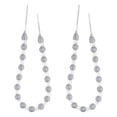 thumbnail image 1 of 2 elegantes alzapaños para cortina con cuentas acrílicas y hebillas (plateadas y blancas), 1 of 5