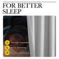 thumbnail image 5 of NICETOWN 100% Blackout Linen Curtain for Bedroom Energy Smart & Noise Blocking Out Blackout Drapes for Kitchen, 2 Panels, 52" W x 63" L, Greyish White, 5 of 8