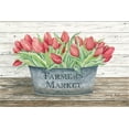 thumbnail image 4 of Gango Home Decor Country-Rustic Flowers and Garden Tulips & Farmer's Market Tulips; Two 18x12in Art Prints in Distressed White Frames, 4 of 6