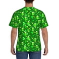 thumbnail image 3 of Bixox Men's St Patrick's Day2 Printed Short Sleeve Skinny Athletic T-Shirt, 3 of 6