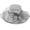 Grey, variant on Lispipm Summer Sun Hat with Wide Brim Organzas Derbys Top Hats Ladies Party Church Caps Outdoor Formal Dress Cap Beige