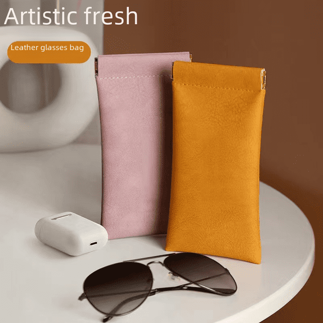 Bolsa para gafas de metralla, gafas de sol para estudiantes, hombres y mujeres, portátil, antipresión, funda protectora para miopía, cierre automático