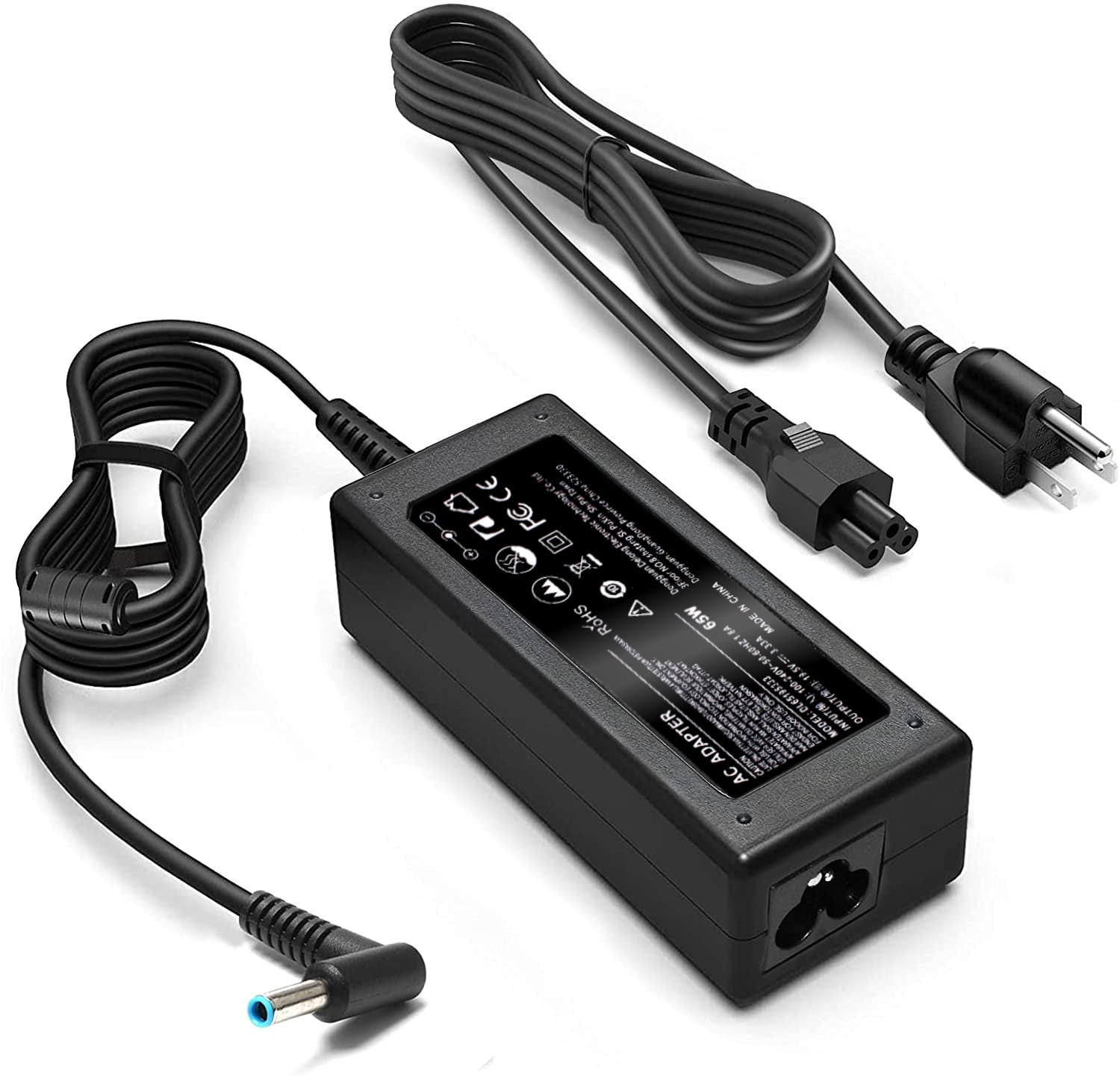Power4Laptops AC Adapter Laptop Charger Power Supply Compatible with HP  Pavilion 15-p204nj