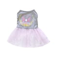 thumbnail image 2 of 1PC Happy Easter Dog Dress, Rabbit Easter Egg Pet Cat Puppy Dresses Tutu Skirt, Summer Small Dog Girl Shirt Clothes (1PC, Gray, M), 2 of 9