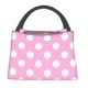 thumbnail image 1 of Fotbe Pink And White Polka Dot Bolsa Térmica Portátil con Estampado, Bolsa de Entrega de Alimentos Aislada, Bolsa Reutilizable de Gran Capacidad para Comidas y Supermercado, 1 of 6