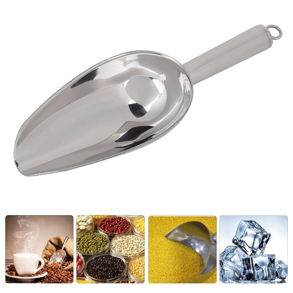 Fyearfly Ice Scoop 8oz, Popcorn Scoop, Dog Food Scoop, Stainless Steel