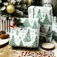 thumbnail image 4 of Kraft Christmas Wrapping Paper Roll - Green Painted Christmas Tree, Pine Cone on Wild for Christmas, New Year Celebration, Party, Holiday - Mini Roll - 17 Inch x 33 Feet, 4 of 14