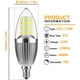 thumbnail image 2 of Bombilla LED tipo candelabro, no regulable, equivalente a 100 W, LED de 12 W Rojo Verde, 2 of 5