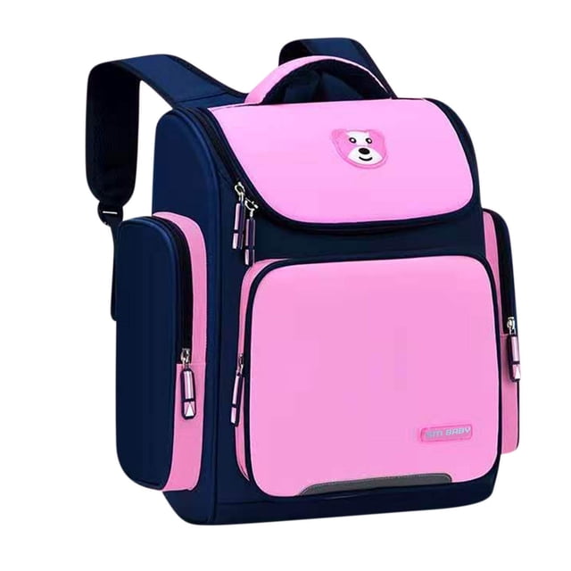 Elementary School Backpack Large Capacity Polyester Nylon School Bag for Kids Large Size(15X11.4X6.3In)