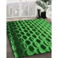 thumbnail image 3 of Ahgly Company Machine Washable Indoor Square Transitional Deep Emerald Green Area Rugs, 6' Square, 3 of 7