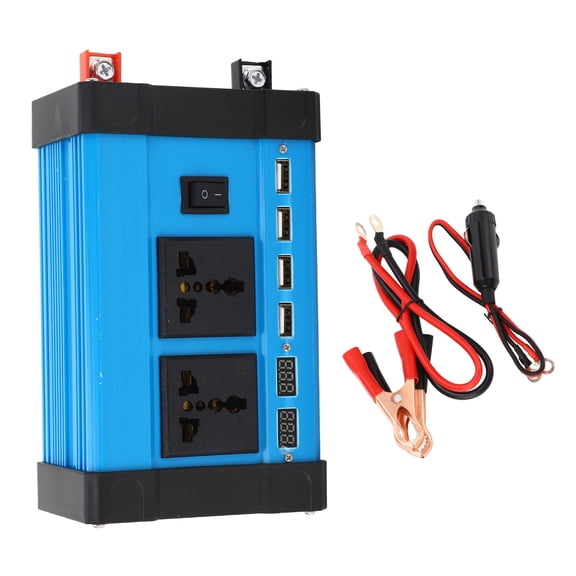 Inversor de potencia para automóvil, inversor de onda modificada de 500 W, inversor de pantalla dual LCD, inversor D Vto AV, mejore su experiencia Jadeshay A