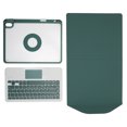 thumbnail image 1 of Funda para teclado con teclado inalámbrico, panel táctil, portalápices incorporado, funda para teclado para tableta IOS 9 8 7, color verde, 1 of 8