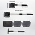 thumbnail image 4 of Magnetic Car Window Cleaner Tool, Expandable Telescopic Pole with 6 Reusable Fiber Pads & 3 Spray Bottles, Streak-free & Scratch-free Cleaning for Auto Glass & Home Windows on Vehicles and, 4 of 8