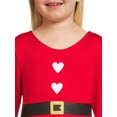 thumbnail image 5 of Holiday Toddler Girls' Santa Dress with Hat, 2-Piece, Sizes 12M-5T, 5 of 11