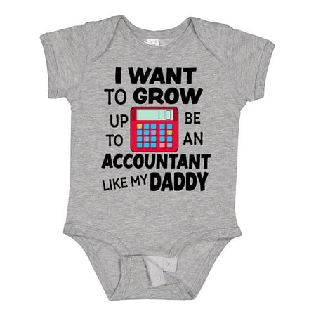 

Inktastic I Want to Grow Up to Be an Accountant Like My Daddy Boys or Girls Baby Bodysuit