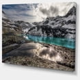 thumbnail image 2 of Mountain Creek under Cloudy Sky - Large Landscape Canvas Art Print, 2 of 4