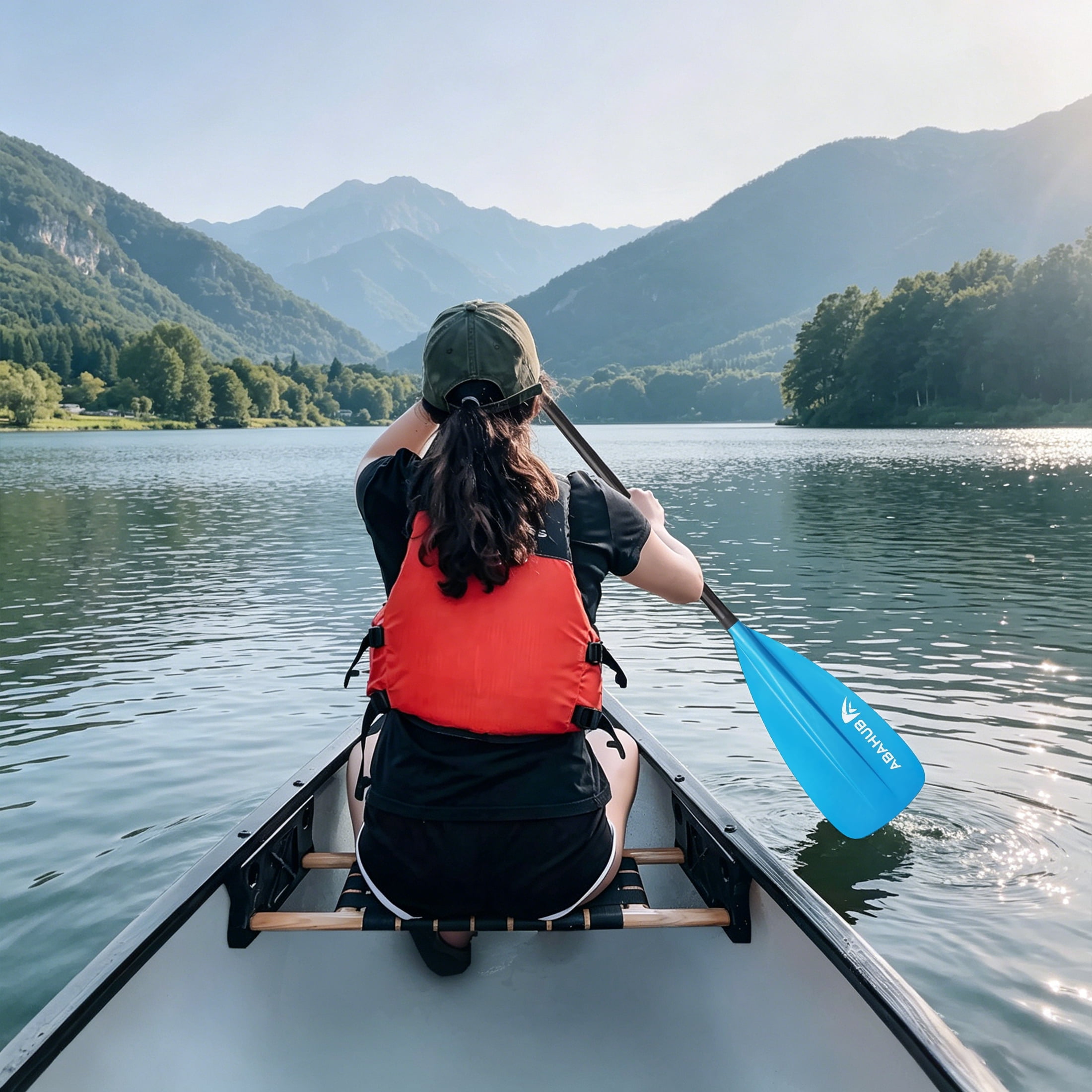 AbahubFit Adjustable SUP Paddle (3-Piece) Lightweight Stand-up Paddle Oars for Paddleboard, Aluminum Alloy Shaft 68" - 84"