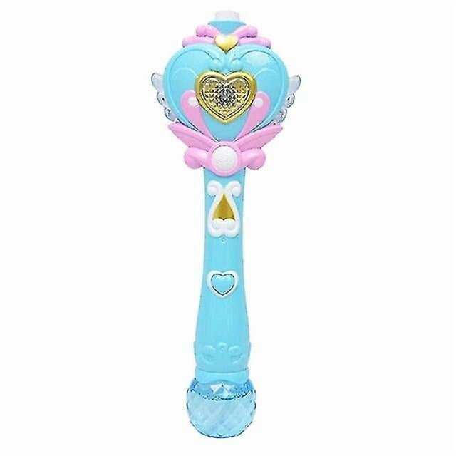 Máquina de burbujas HUOGUO Fairy Stick Bubble Machine, azul