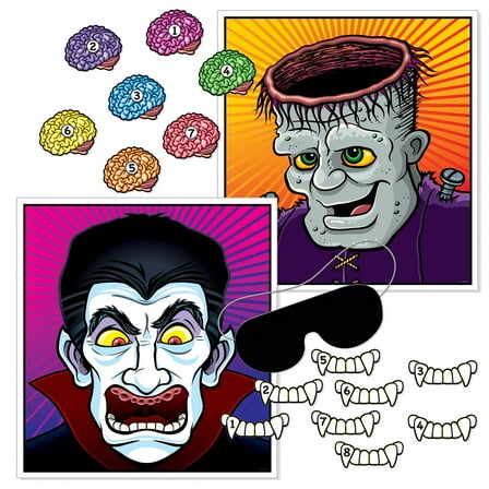 Halloween Party Games, 19" x 17.5", (4/Pkg)