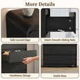 thumbnail image 5 of Modern 5 Drawers Dresser, 45.9" Tall Chests of Drawers with Curved Edge, Wood Closet Storage Organizer for Bedroom, Living Room, Hallway, Natural Oak, 5 of 10