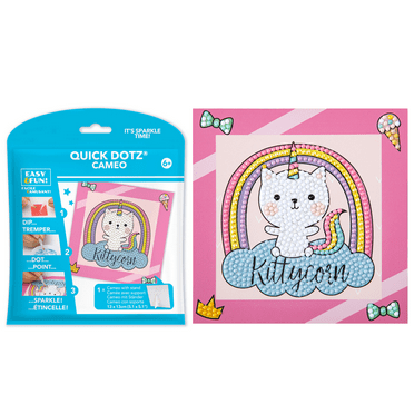 Diamond Dotz Kittycorn Diamond Painting Kits for Kids - Diamond Art Kits a Relaxing Creative Craft Kit with Dotz Gems 5.1"x5.1"