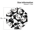 thumbnail image 3 of Kll Octagon Drink Coasters Set Of 4,Pu Leather Absorbent Coasters Set Decorative Coffee Cup Coasters Housewarming Gift For Home Decor-Seamless Pattern Cute Panda, 3 of 9