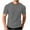 Khaki, variant on ibuvkizy Summer Mens T-Shirts Crew Neck Short Sleeve Casual Tops Loose Elastic Workout Black,L