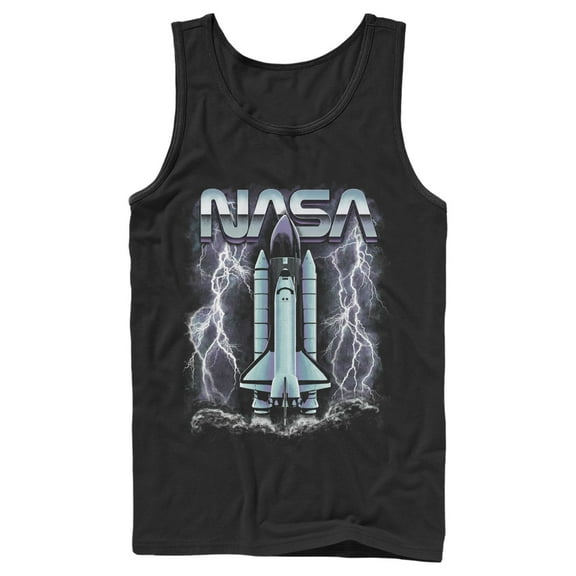 Men's NASA Lightning Launch Tank Top Black Small