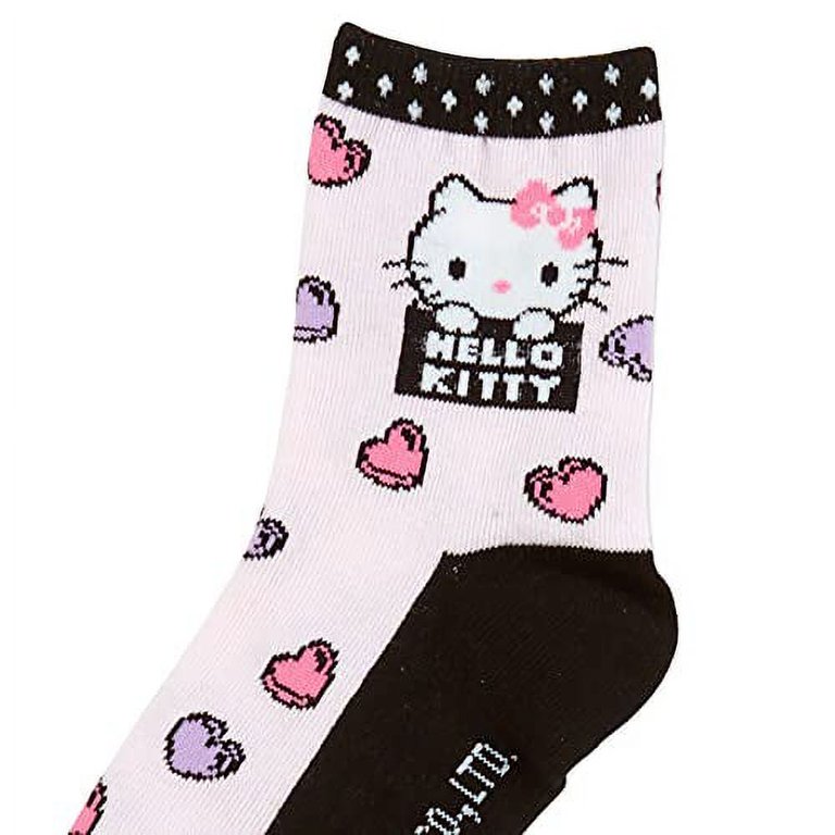 Toddler Girls Sanrio Hello Kitty Christmas Pink& Light Blue Socks 5 1/2  - 6 1/2