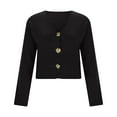 thumbnail image 4 of Veste pour Femmes, Chandail à Manches Longues Couleur Unie, Pulls pour Femmes, 4 of 8